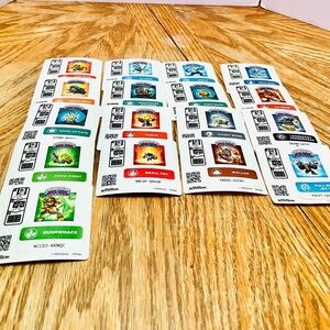 Skylanders Activision 2014 Stickers With Codes Lot(17) Trap Team